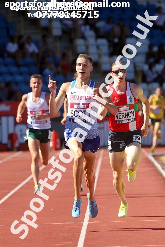 Mens 5000 metres, Muller British Championships, Alexander Stadium, Birmingham. Photo: David T. Hewitson/Sports for All Pics